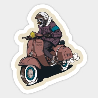 The Scooter Rider Sticker